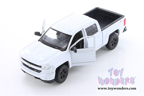 Welly - Chevrolet® Silverado™ Pickup (2017, 1/29 scale diecast model car, White) 24083WWT