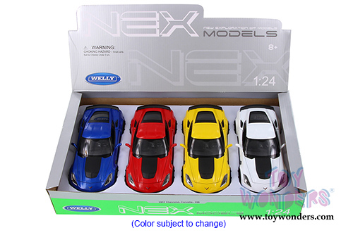 Welly - Chevrolet&reg; Corvette&reg; Z06 Hardtop (2017, 1/24 scale diecast model car, Asstd.) 24085/4D