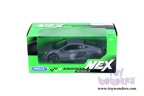 Welly - McLaren 675LT Coupe (1/24 scale diecast model car, Gray) 24089WGY