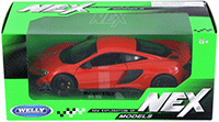 Show product details for Welly - McLaren 675LT Coupe (1/24 scale diecast model car, Red) 24089WR