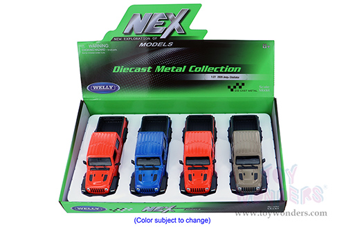 Welly - Jeep&reg; Gladiator Pickup Truck (2020, 1/27 Scale diecast model car, Asstd.) 24103/4D