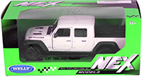 Welly - Jeep® Gladiator Pickup Truck (2020, 1/27 Scale diecast model car, White) 24103WWT