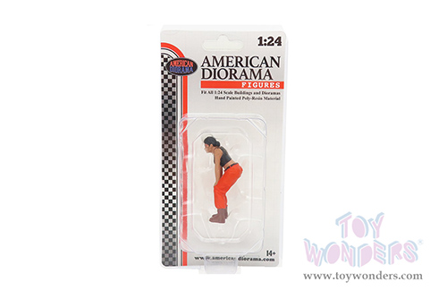 American Diorama Figurine - Hip Hop Girls Figure 4 (1/24 scale, Black/Orange) 24104