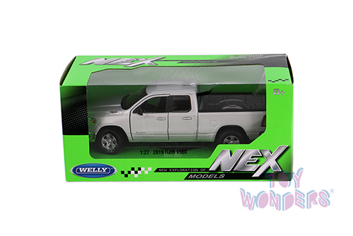 Welly - Dodge Ram 1500 Pickup Truck (2019,1/27 scale diecast model car, Silver) 24104WSV