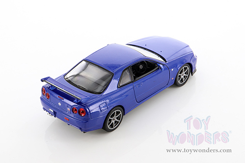 Welly - Nissan Skyline GT-R (R34) Hardtop (1/24 scale diecast model car, Asstd.) 24108/4D
