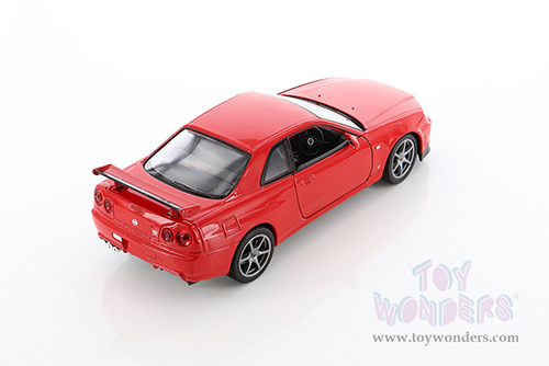 Welly - Nissan Skyline GT-R (R34) Hardtop (1/24 scale diecast model car, Red) 24108WR