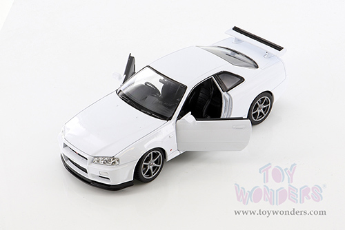 Welly - Nissan Skyline GT-R (R34) Hardtop (1/24 scale diecast model car, White) 24108WWT