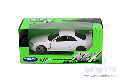 Welly - Nissan Skyline GT-R (R34) Hardtop (1/24 scale diecast model car, White) 24108WWT