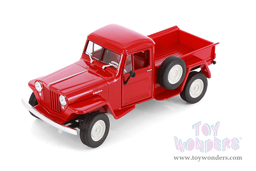 Welly - Jeep® Willys Pickup Truck (1947, 1/24 Scale diecast model car, Asstd.) 24116/4D