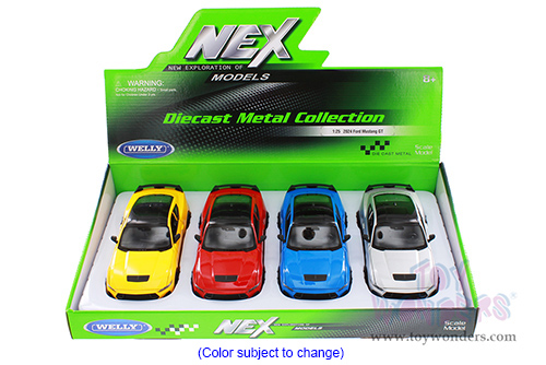 Welly - Ford Mustang GT (2024, 1/24 scale diecast model car, Asstd.) 24123/4D