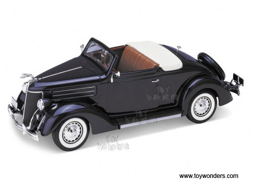 Welly - Ford Deluxe Cabriolet Convertible (1936, 1:24, Blue) 2422