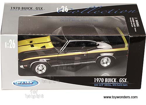 Welly - Buick GSX Hard Top (1970, 1:24, Black) 2433