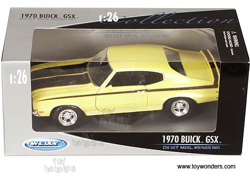 Welly - Buick GSX Hard Top (1970, 1:24, Yellow) 2433YL