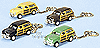 Show product details for Kinsmart - Ford Woody Wagon Key Chains (1949, Asstd.) 2527DK