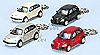 Show product details for Kinsmart - Chrysler PT Cruiser Key Chains (Asstd.) 2537DK
