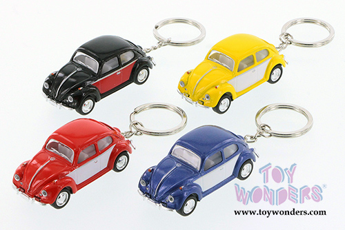 Kinsmart - Volkswagen Classical  Beetle Key Chain (1967, 1/64 Scale diecast model car, Asstd.) 2540DCK