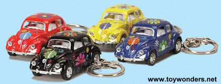 Kinsmart - Classic VW Beetle Key Chains (1967, 1:64, Decals)