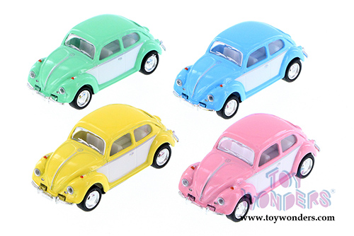 Kinsmart - Volkswagen Classical  Beetle Hardtop (1967, 1/64 Scale diecast model car, Asstd.) 2543DY