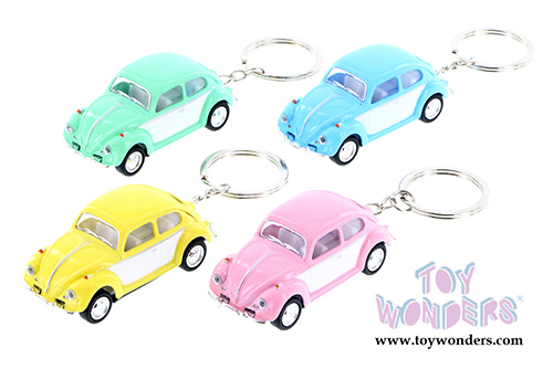 Kinsmart - Volkswagen Classical  Beetle Key Chain (1967, 1/64 Scale diecast model car, Asstd.) 2543DYK