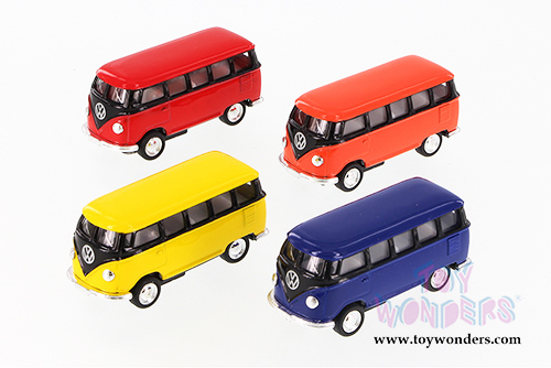 Kinsmart - Volkswagen Classic Bus (1962, 2.5" diecast model car, Asstd.) 2545D