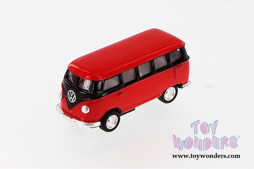 Kinsmart - Volkswagen Classic Bus (1962, 2.5" diecast model car, Asstd.) 2545D