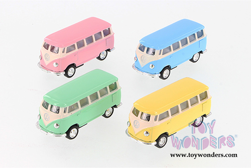 Kinsmart - Volkswagen Classic Bus (1962, 2.5" diecast model car, Asstd.) 2546D