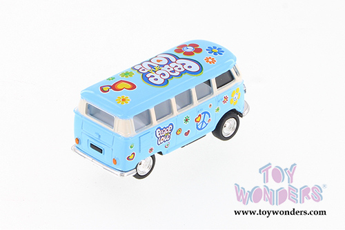 Kinsmart - Volkswagen Classic Bus with Decals (1962, 2.5" diecast model car, Asstd.) 2546DF