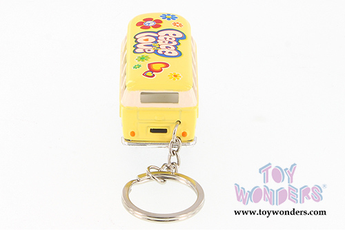 Kinsmart - Volkswagen Classic Bus with Decals and Key Chain (1962, 2.5" diecast model car, Asstd.) 2546DFK