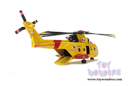 New Ray - Sky Pilot Canadian Search and Rescue EH 101 Agusta Helicopter (10" diecast model, Yellow)  25513