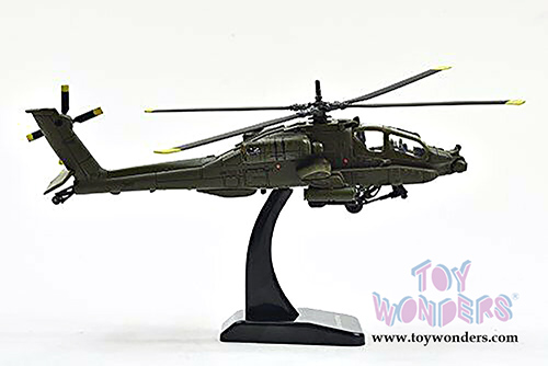 New Ray - Sky Pilot Apache AH-64A Helicopter (1/55 Scale diecast model, Dark Green) 25523