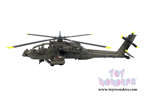 New Ray - Sky Pilot Apache AH-64A Helicopter (1/55 Scale diecast model, Dark Green) 25523