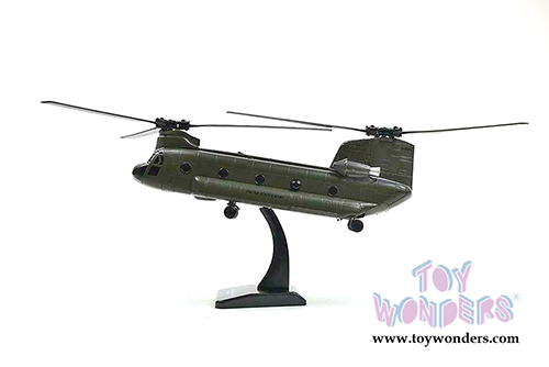 New Ray - Sky Pilot Boeing CH-47 Chinook Helicopter (1/60 Scale diecast model, Green) 25793