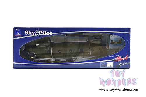 New Ray - Sky Pilot Boeing CH-47 Chinook Helicopter (1/60 Scale diecast model, Green) 25793