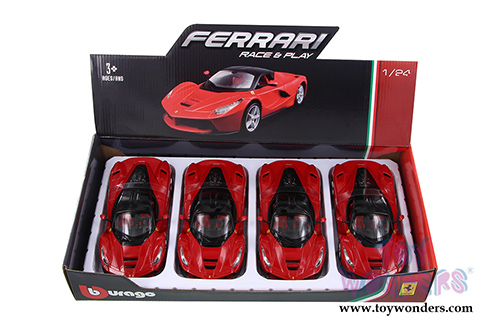 BBurago Ferrari Race & Play - LaFerrari F70 Hard Top (1/24 scale diecast model car, Red) 26001D