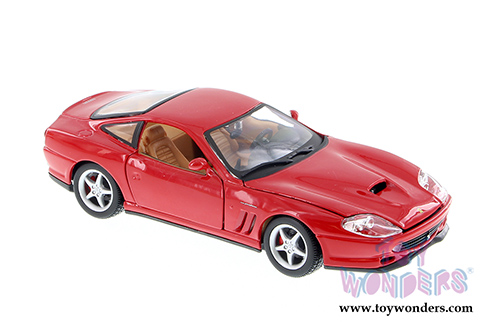 BBurago Ferrari Race & Play - Ferrari 550 Maranello Hard Top (1/24 scale diecast model car, Red) 26004D