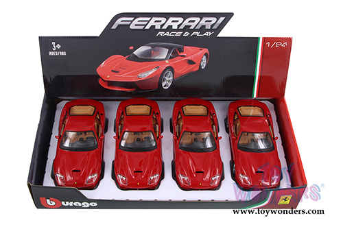BBurago Ferrari Race & Play - Ferrari 550 Maranello Hard Top (1/24 scale diecast model car, Red) 26004D