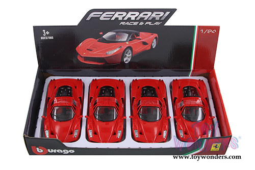 BBurago Ferrari Race & Play - Ferrari Enzo Hard Top (1/24 scale diecast model car, Red) 26006D