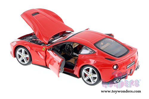 BBurago Ferrari Race & Play -  Ferrari F12 Berlinetta Hardtop (1/24 scale diecast model car, Red) 26007D