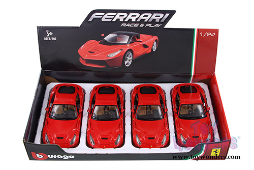 BBurago Ferrari Race & Play -  Ferrari F12 Berlinetta Hardtop (1/24 scale diecast model car, Red) 26007D