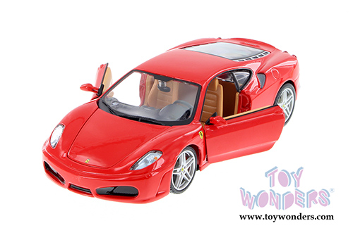 BBurago Ferrari Race & Play - Ferrari F430 Race Hardtop (1/24 scale diecast model car, Red) 26008D