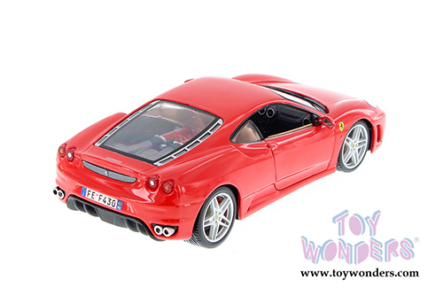 BBurago Ferrari Race & Play - Ferrari F430 Race Hardtop (1/24 scale diecast model car, Red) 26008D