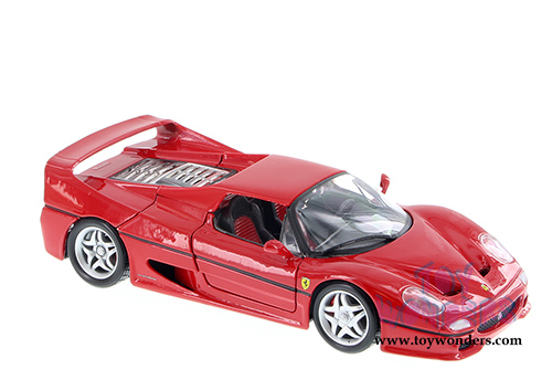 BBurago Ferrari Race & Play - Ferrari F50 Hard Top (1/24 scale diecast model car, Red) 26010D
