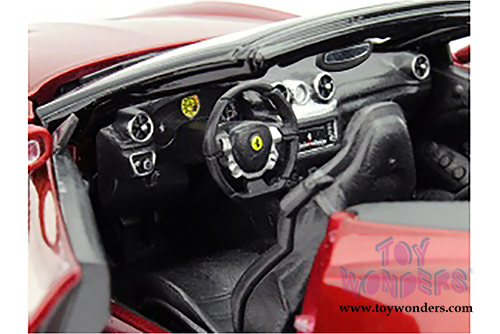 BBurago Ferrari Race & Play - Ferrari California T Open Top (1/24 scale diecast model car, Burgundy) 26011R