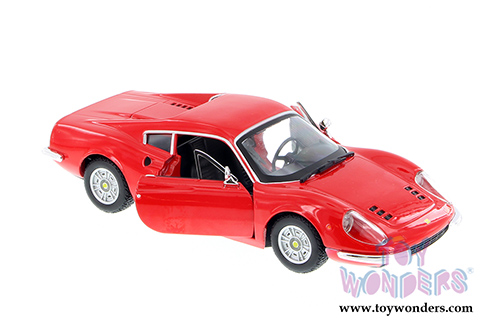 BBurago Ferrari Race & Play - Ferrari 246 GTB Hard Top (1/24 scale diecast model car, Red) 26015D
