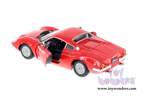 BBurago Ferrari Race & Play - Ferrari 246 GTB Hard Top (1/24 scale diecast model car, Red) 26015D