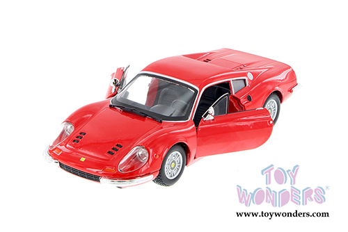 BBurago Ferrari Race & Play - Ferrari 246 GTB Hard Top (1/24 scale diecast model car, Red) 26015R