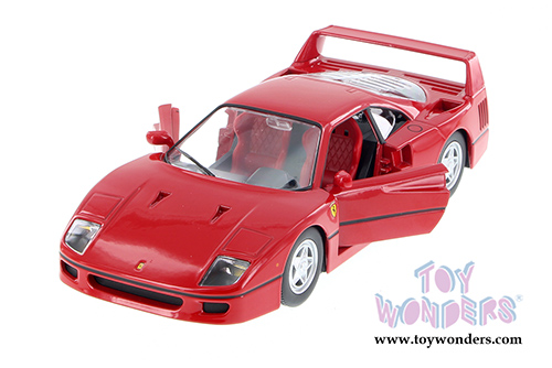 BBurago Ferrari Race & Play - Ferrari F40 Hard Top (1/24 scale diecast model car, Red) 26016D