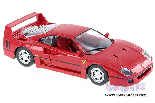 BBurago Ferrari Race & Play - Ferrari F40 Hard Top (1/24 scale diecast model car, Red) 26016D