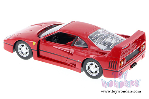 BBurago Ferrari Race & Play - Ferrari F40 Hard Top (1/24 scale diecast model car, Red) 26016D