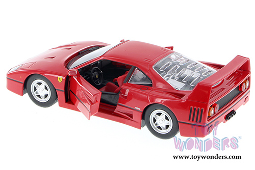 BBurago Ferrari Race & Play - Ferrari F40 Hard Top (1/24 scale diecast model car, Red) 26016D